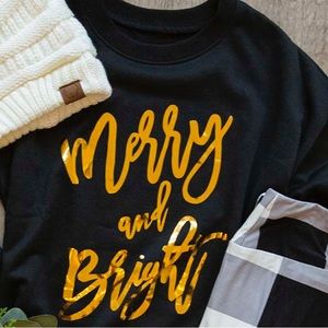 Merry & bright tee